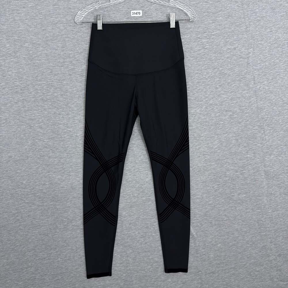 Fanka Women's Size Large Black High Waisted Body Sculpt 25" Leggings